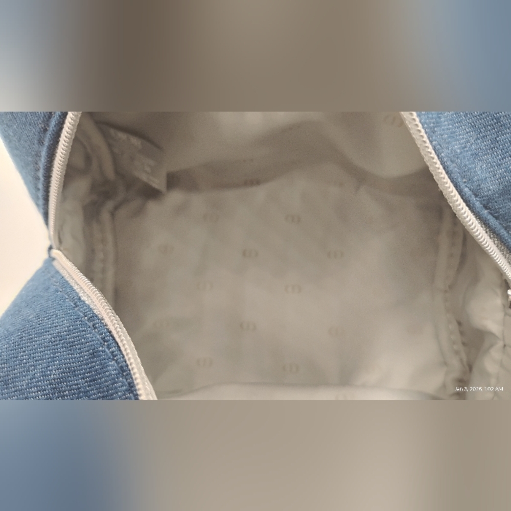 Dior Blue Denim Cosmetic Pouch BNWB - Picture 8 of 8